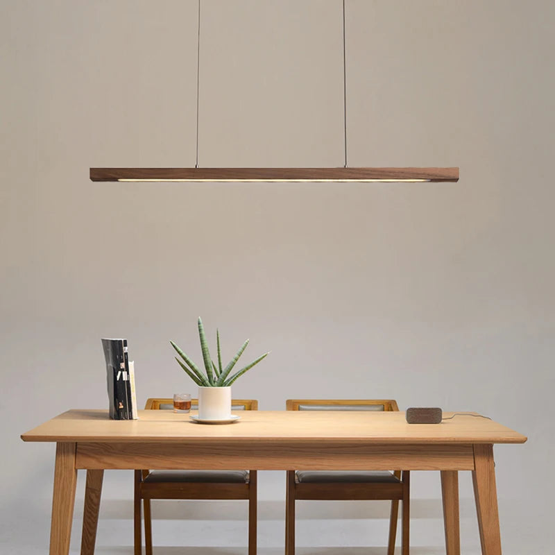 Nordic Wooden Pendant Light | LED Hanging Lamp for Dining Room, Kitchen & Living Room