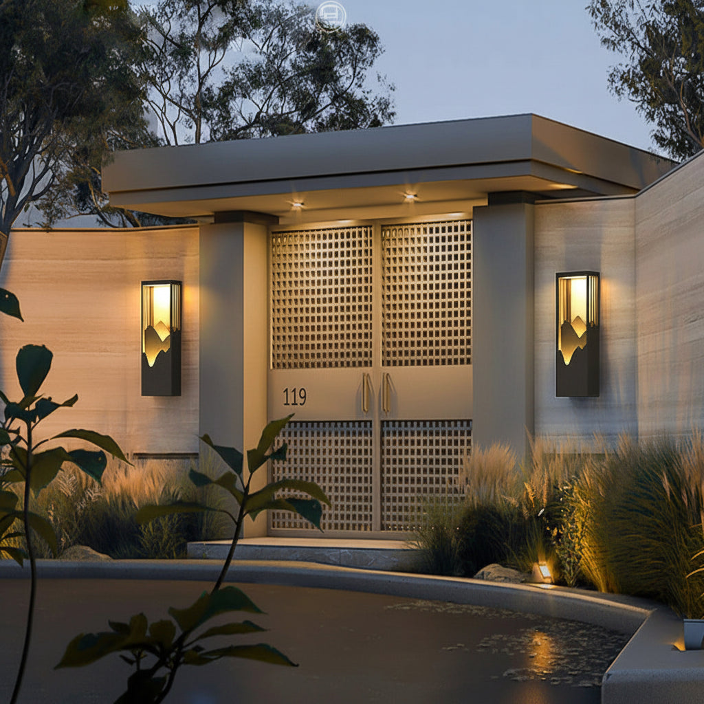 Modern LED Outdoor Wall Light | IP54 Waterproof Garden & Porch Lamp for Balcony, Courtyard & Entryway