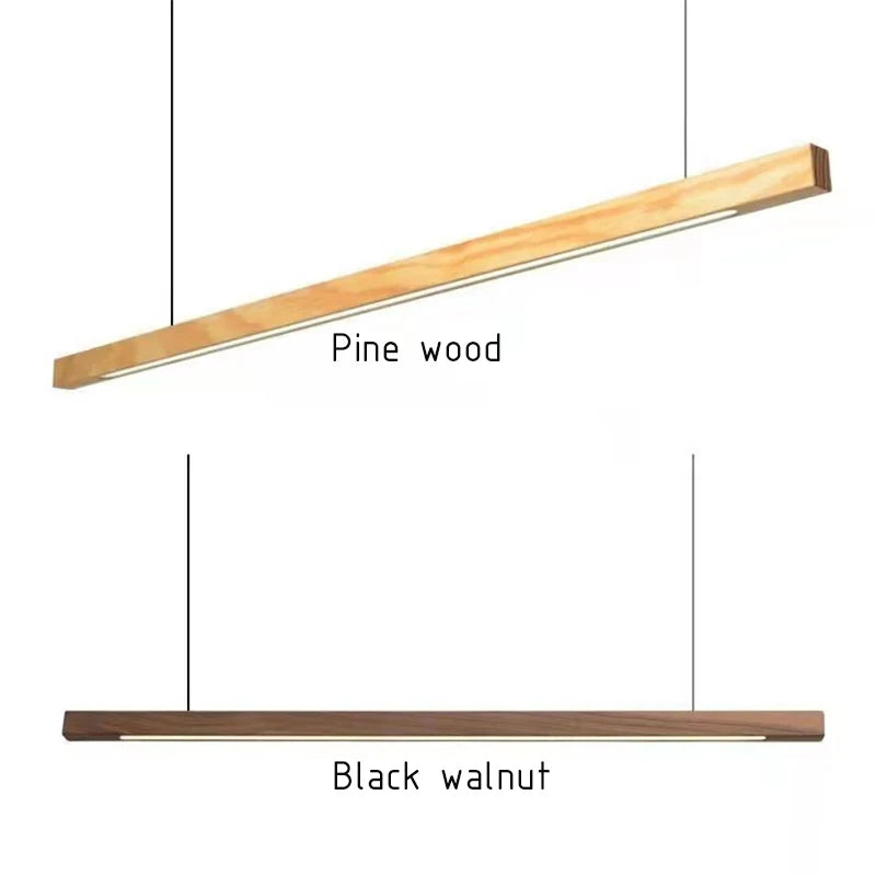Nordic Wooden Pendant Light | LED Hanging Lamp for Dining Room, Kitchen & Living Room