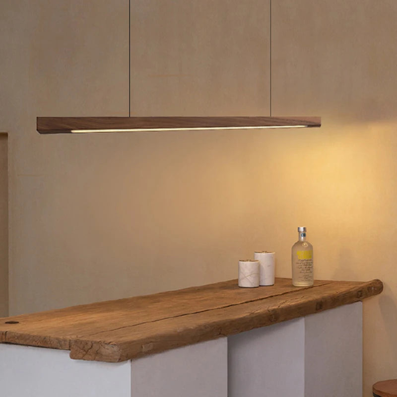 Nordic Wooden Pendant Light | LED Hanging Lamp for Dining Room, Kitchen & Living Room