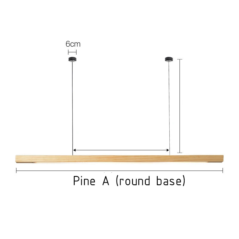 Nordic Wooden Pendant Light | LED Hanging Lamp for Dining Room, Kitchen & Living Room