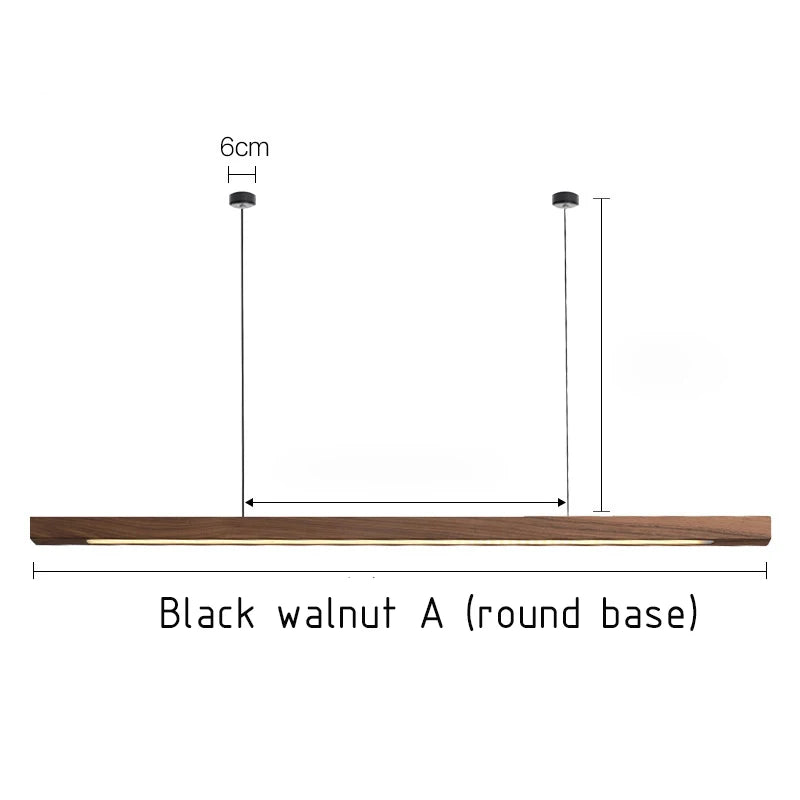 Nordic Wooden Pendant Light | LED Hanging Lamp for Dining Room, Kitchen & Living Room