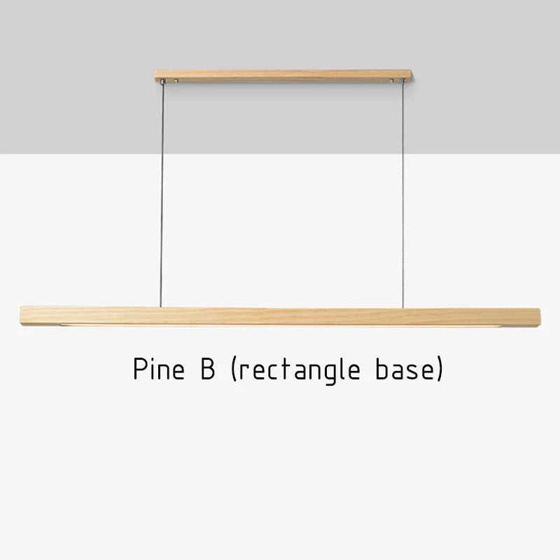 Nordic Wooden Pendant Light | LED Hanging Lamp for Dining Room, Kitchen & Living Room